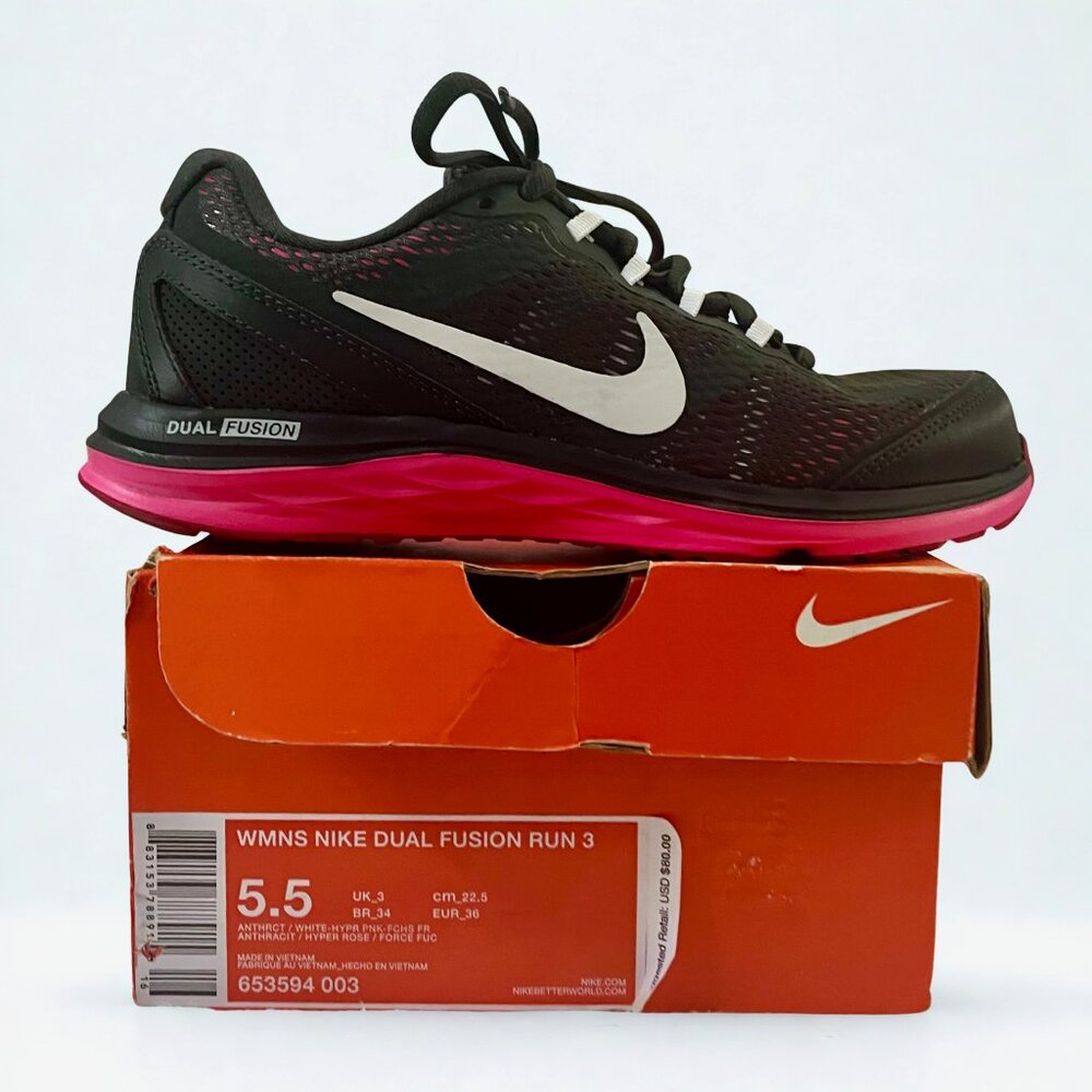Nike Dual Fusion Run 3 Women’s Running Shoes, Size 5.5